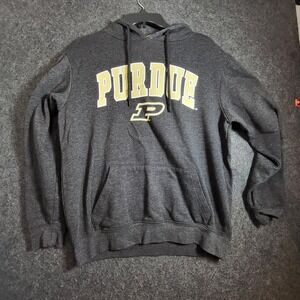 Purdue University Boilermakers Hoodie Charcoal Grey Mens Large NCAA Sweatshirt
